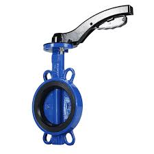 Cast Iron Wafer Butterfly Valve With Valve Plate Spray Painting