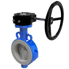 Ptfe Coated Wafer Butterfly Valve