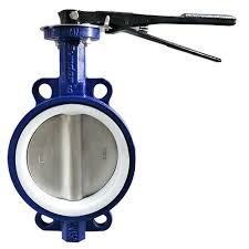 Pneumatic Actuator Ptfe Seat Stainless Steel Wafer Butterfly Valve